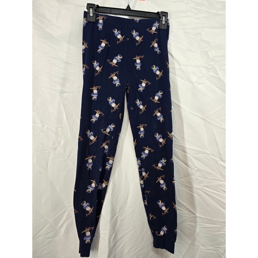 Polo Ralph Lauren Kids Navy Skiing Bears Pajama Pants Size 12‎